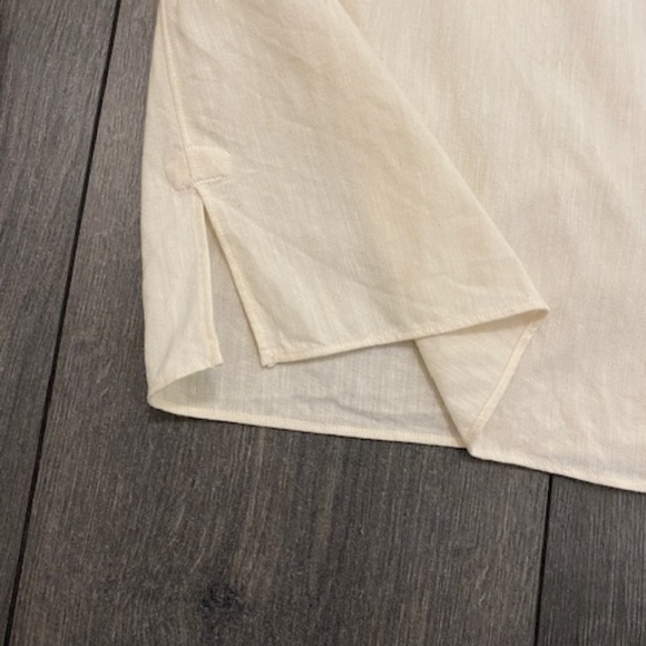 The Row Cotton Wool Blend Cream Button Up Shirt Size S - Picture 5 of 9